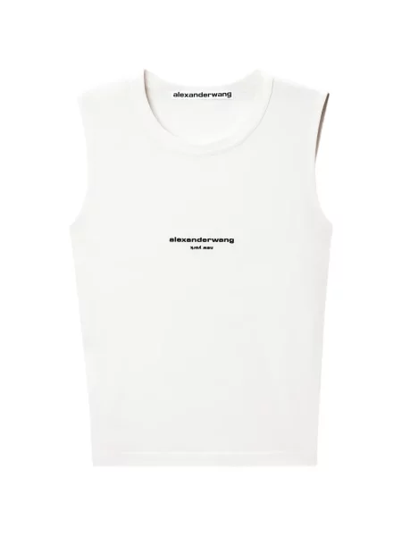 Top Alexander Wang cu imagine alb