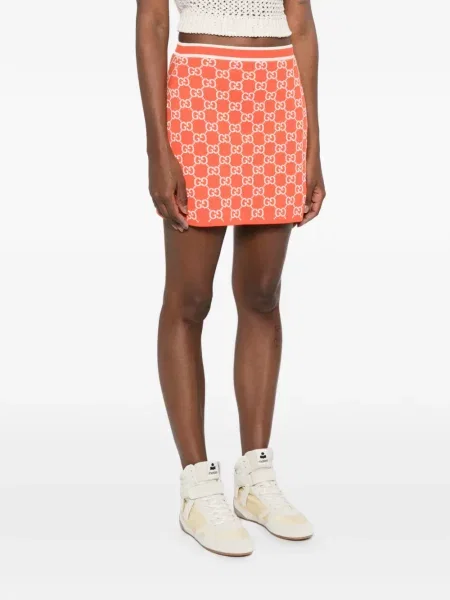 Mini fusta mini Gucci mini portocaliu