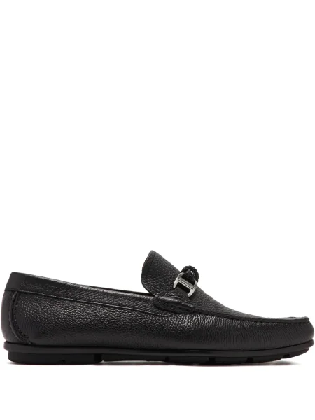 Pantofi loafer Magnanni cu vârf pătrat negru