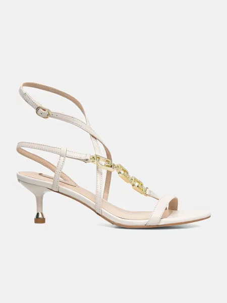 Liu Jo босоніжки на низькому підборі шкіряні TESS 04