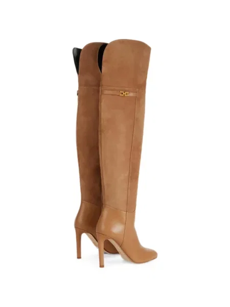 Botine Elisabetta Franchi din piele de căprioară maro