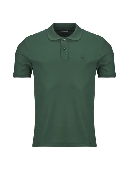 Polo majica Emporio Armani s kratkimi rokavi zelena