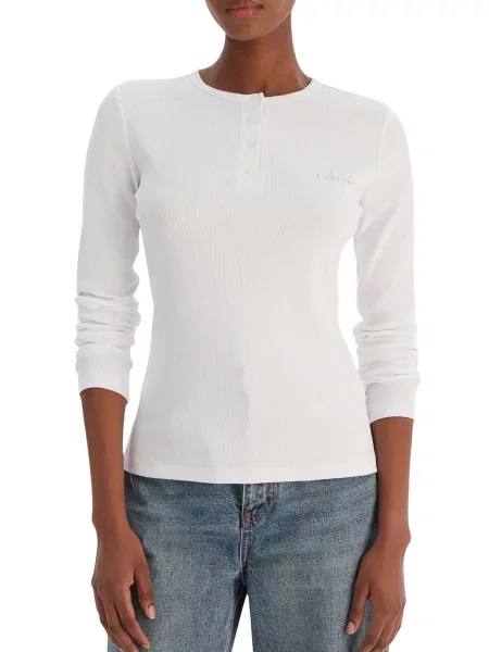 Sweter Calvin Klein Jeans z długim rękawem biały