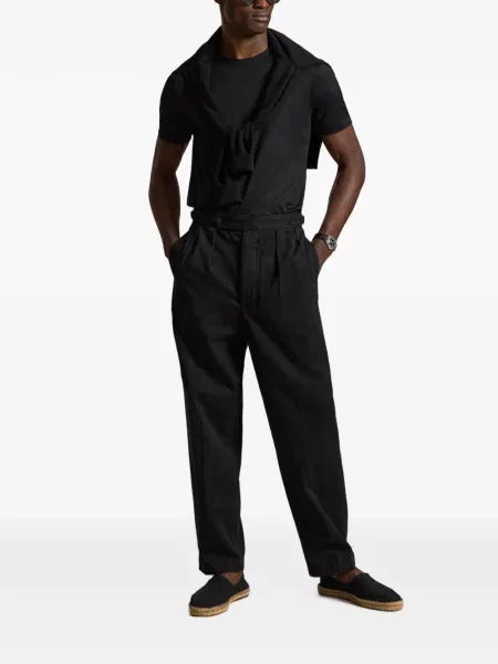 Gulerat șosete Polo Ralph Lauren de lână cu dungi negru