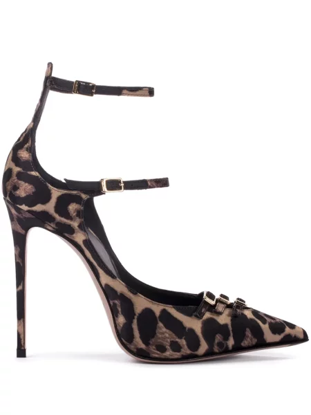 Pantofi cu toc Le Silla cu imagine cu model leopard maro