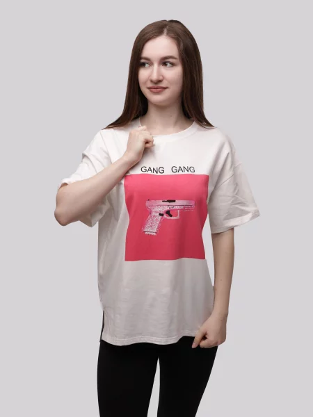 Футболка LUMO віскоза/поліестер білий