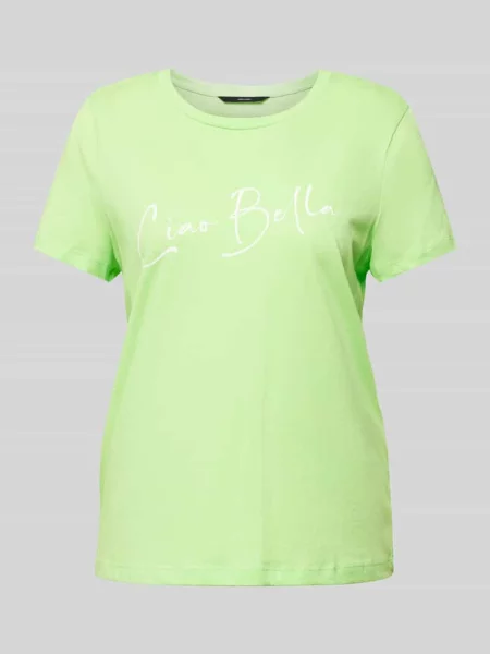 T-shirt z napisem model ‘Bonnie’ Vero Moda zielona