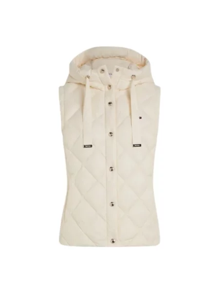 Kamizelka Tommy Hilfiger z kapturem beżowa