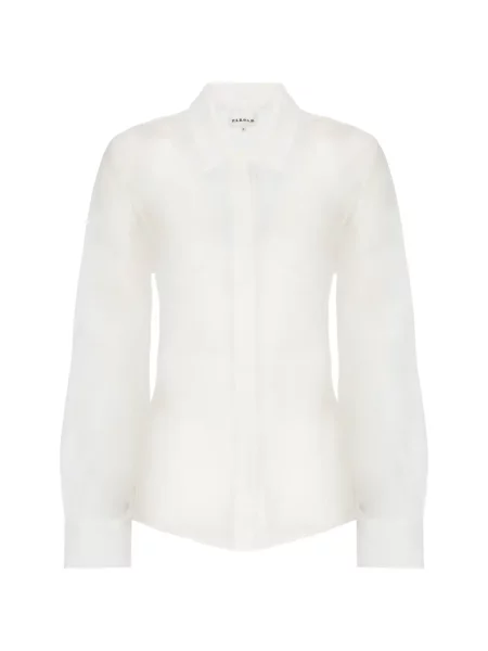 Gulerat cămașă P.a.r.o.s.h. lungă alb