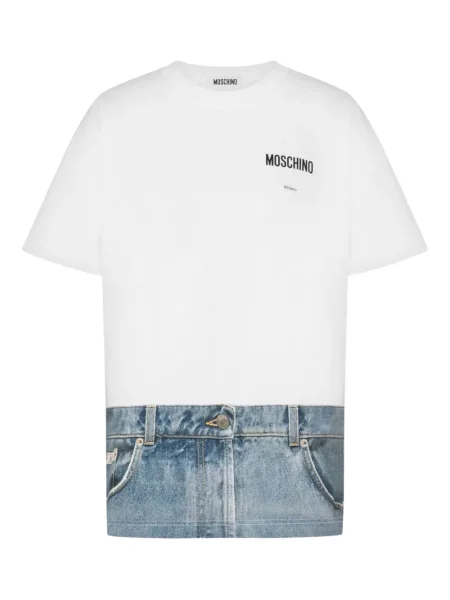 Tricou Moschino cu imagine alb