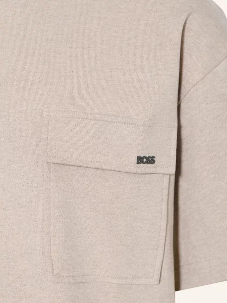 Boss T-Shirt beige beżowa