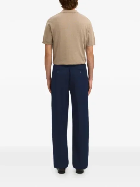 Pantaloni Selected plisate albastru