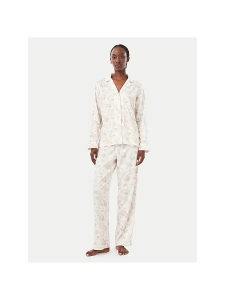 LAUREN RALPH LAUREN Pižama Kremna Regular Fit