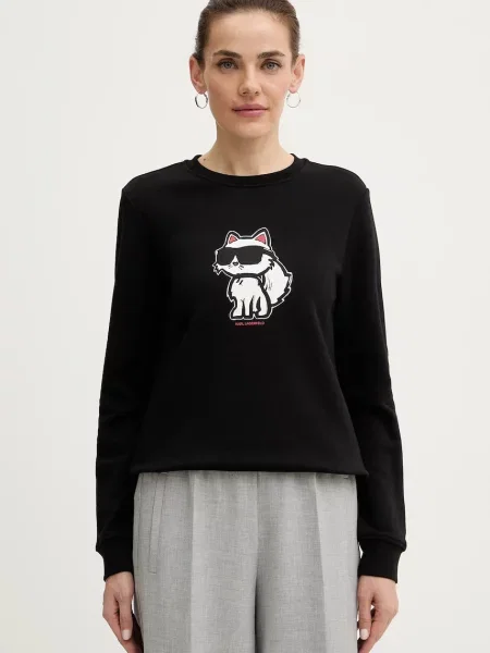 Karl Lagerfeld bluza z nadrukiem czarny