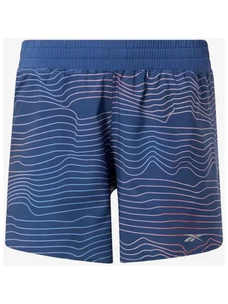 Spodenki do biegania Reebok z nadrukiem granatowe XXS niebieskie