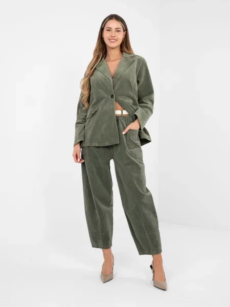 Pantaloni Rue Paris kaki