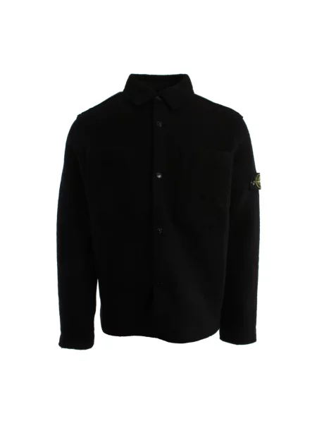 Sweter Stone Island wełniany z kamieniami czarny