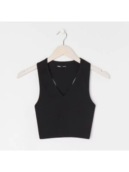 Crop top Sinsay černý