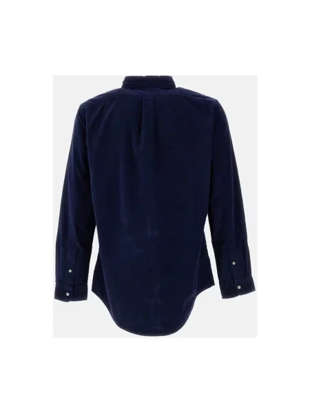 Koszula Polo Ralph Lauren sztruksowa niebieska