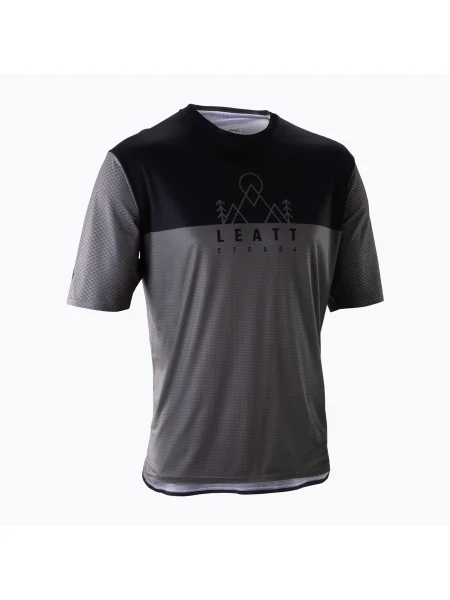 Велосипедна футболка Leatt MTB Trail ghost black чорна