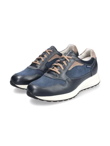 Sneakersy Mephisto skórzane niebieskie