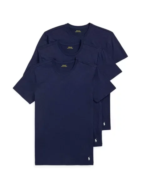 Polo Ralph Lauren t-shirt granatowy gładki niebieska