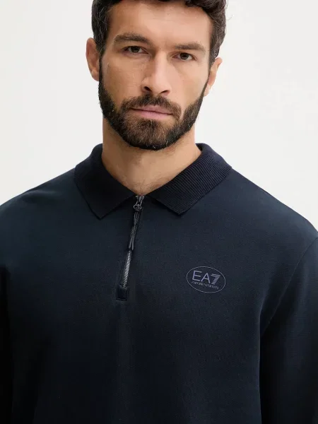 Кофта Emporio Armani з принтом синій