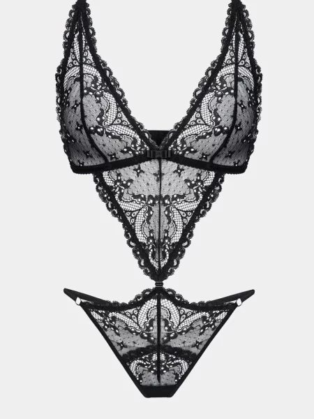 Кружевное боди Kleo черное