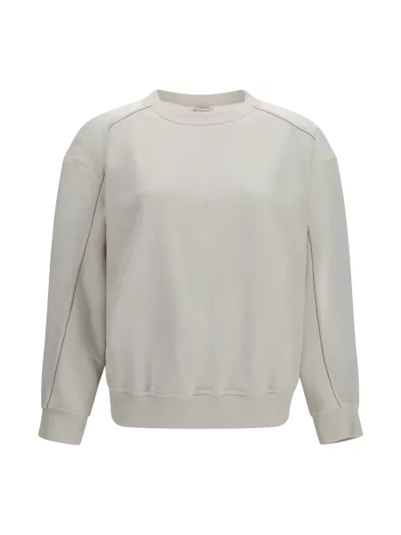 Bluza Brunello Cucinelli z organzy biała