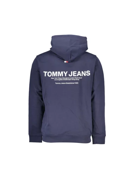 Bluza Tommy Jeans z nadrukiem niebieska