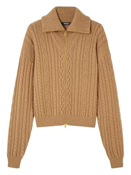 Cardigan Versace tricotate maro