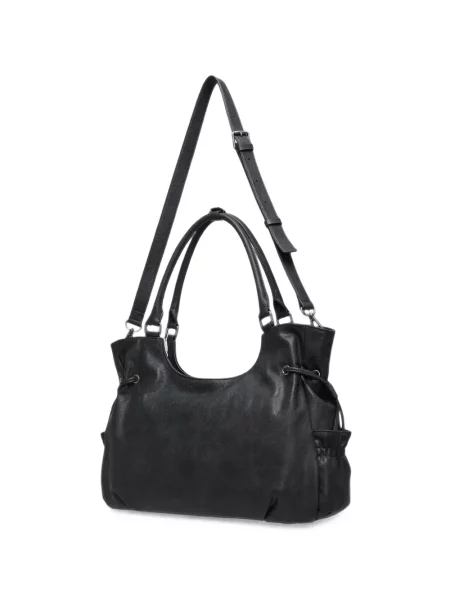 Geantă shopper Stand Oil cu cordon negru