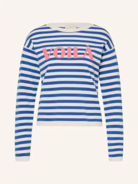 Milano Italy Sweter blau biały