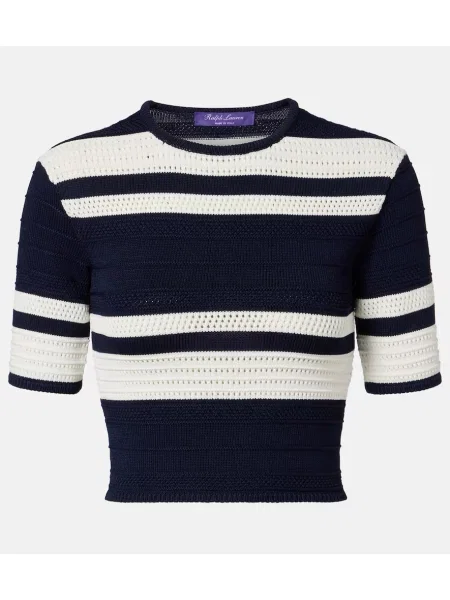 Cropp pulover Ralph Lauren Collection cu dungi tricotate albastru