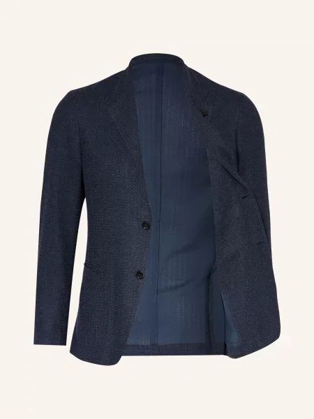 Lardini Pletené Sako Extra Slim Fit tmavě modrá