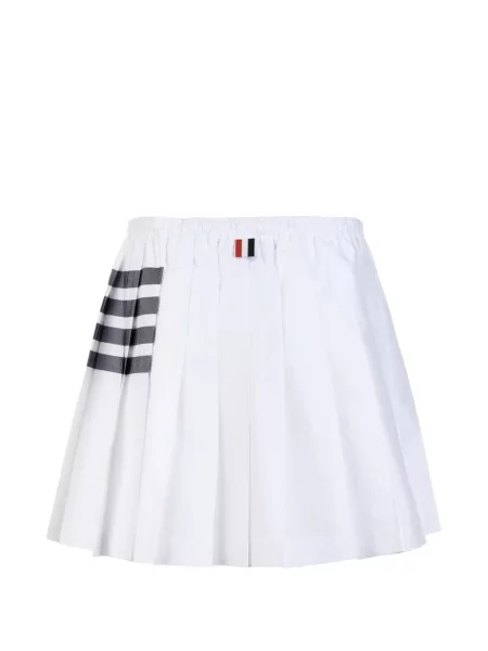 Fusta mini Thom Browne din țesătură twill cu cordon alb