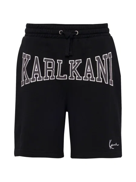 Karl Kani Pantaloni gri / negru alb
