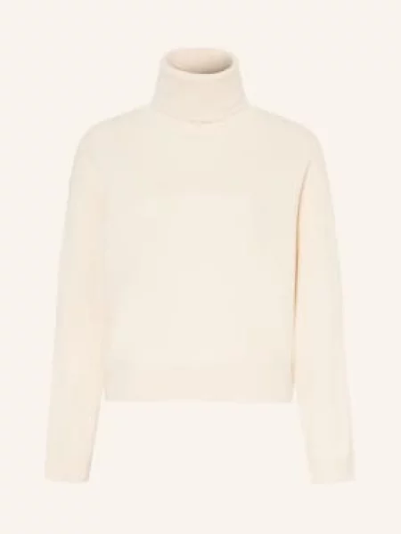 Brunello Cucinelli Sweter Z Golfem Z Kaszmiru beige beżowy