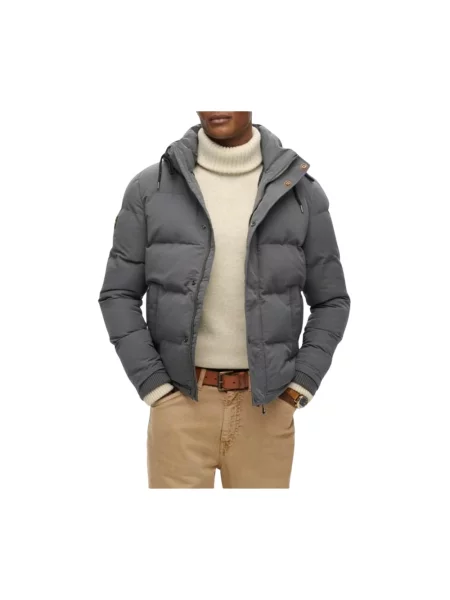 Kurtka Superdry z kapturem szara