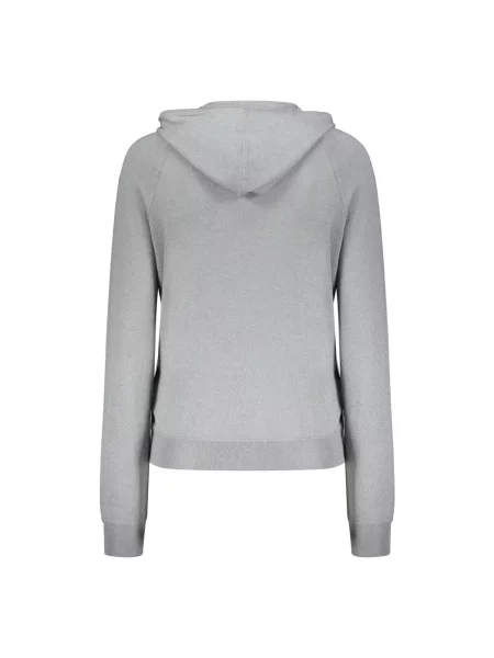 Bluza z kapturem Moorer wełniana z kapturem szara