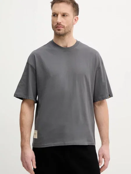 Alpha Industries tričko Studio Edition T šedé