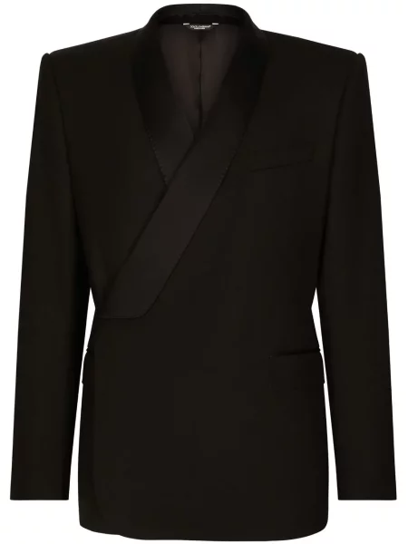 Sacou Dolce & Gabbana cu două rânduri de nasturi negru