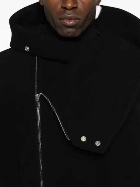 Geacă Rick Owens cu glugă negru