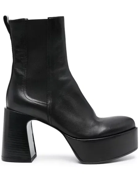 Cizme scurte Premiata din piele negru