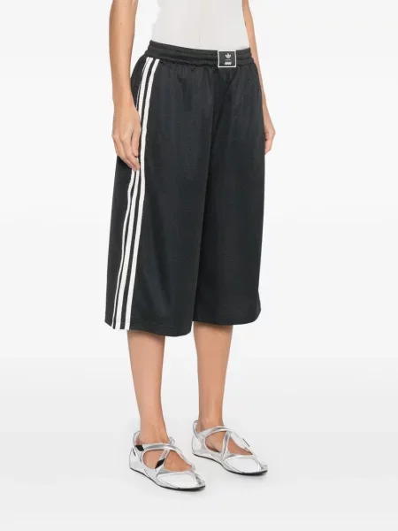 Ριγέ sneakers Adidas με κορδόνια με δαντέλα πράσινο