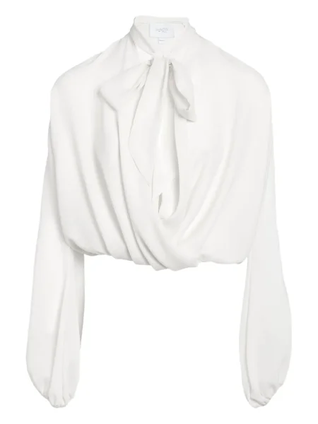 Bluză Giambattista Valli de mătase alb