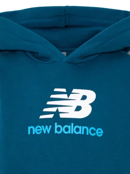Bluza z kapturem dziecięca New Balance zielona