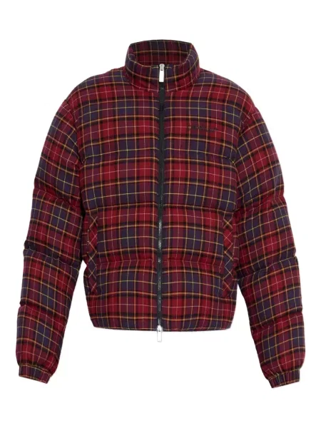 Geacă Off-white în carouri alb