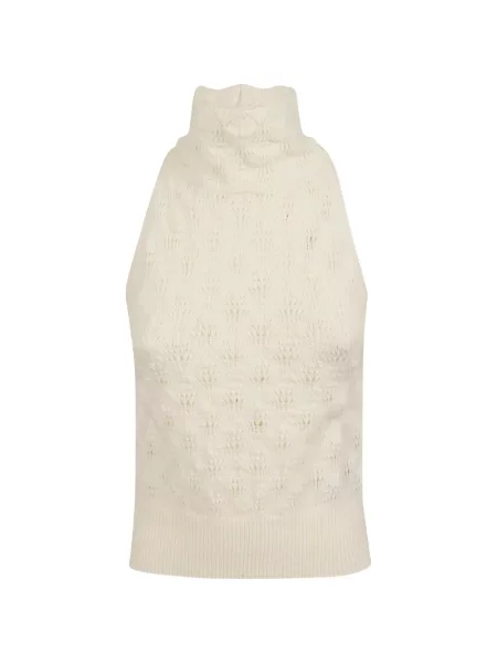 Top Ermanno Scervino tricotate alb