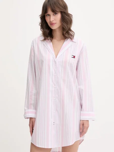 Tommy Hilfiger pyžamová košile růžová